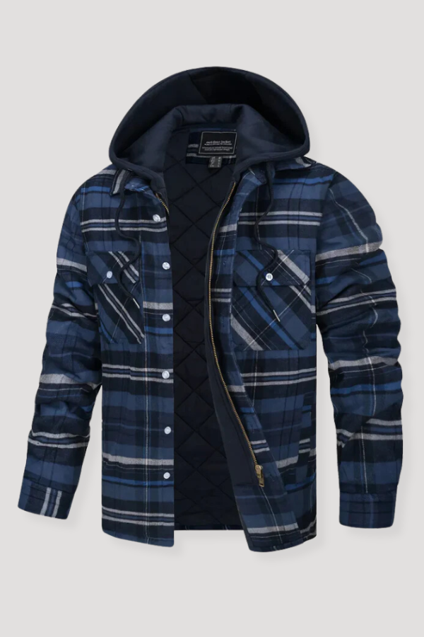 Miller | Plaid Fannel Hoodie Jacket