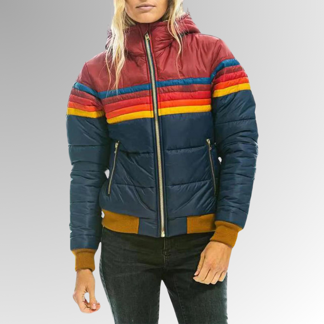 Flora - Striped Rainbow Jacket