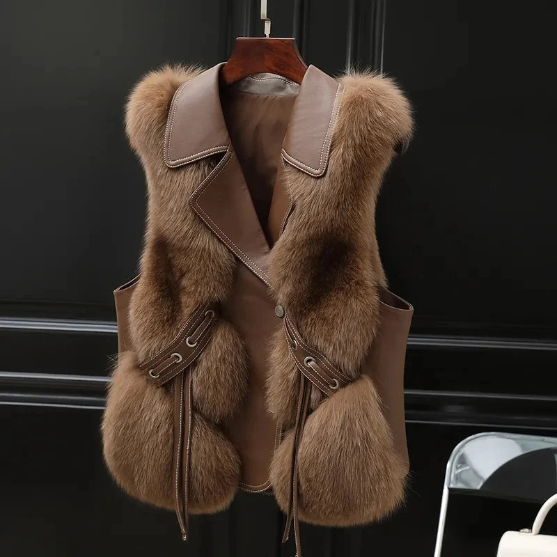 Harriet - Faux Fur Empress Vest