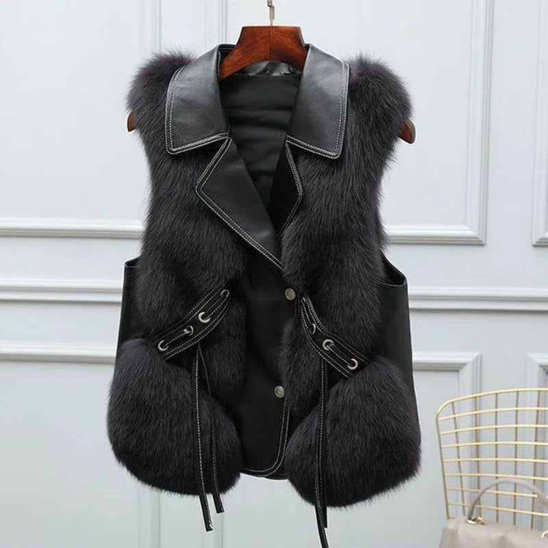 Harriet - Faux Fur Empress Vest